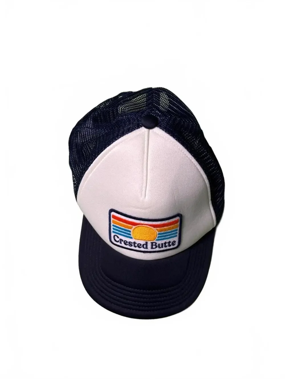 Legacy Crested Butte Trucker Hat - Navy and White